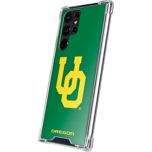 University of Oregon UO on Green Galaxy S22 Ultra Clear Case