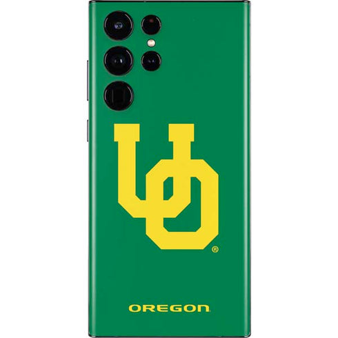 University of Oregon UO on Green Galaxy S22 Ultra Skin