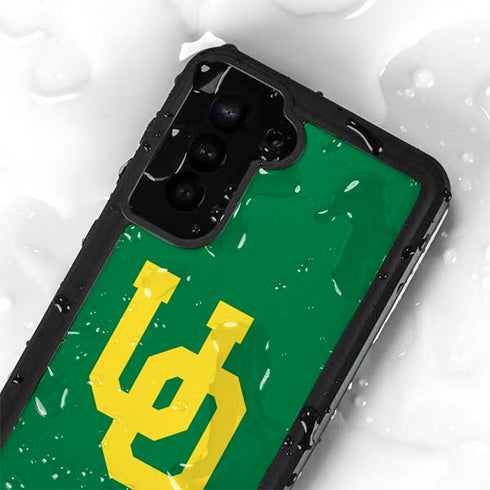 University of Oregon UO on Green Galaxy S23 Waterproof Case