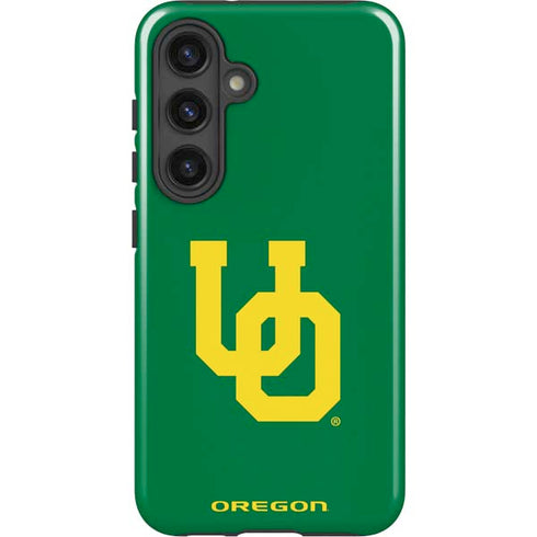 University of Oregon UO on Green Galaxy S24 Impact Case