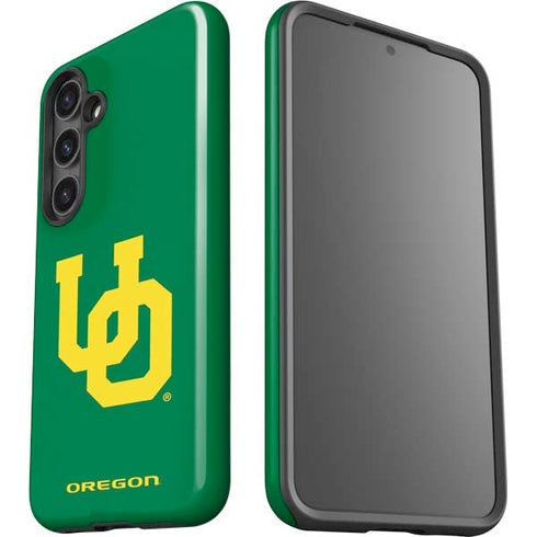 University of Oregon UO on Green Galaxy S24 Impact Case