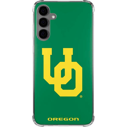 University of Oregon UO on Green Galaxy S24 Plus Clear Case