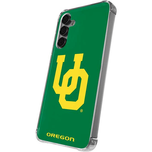 University of Oregon UO on Green Galaxy S24 Plus Clear Case