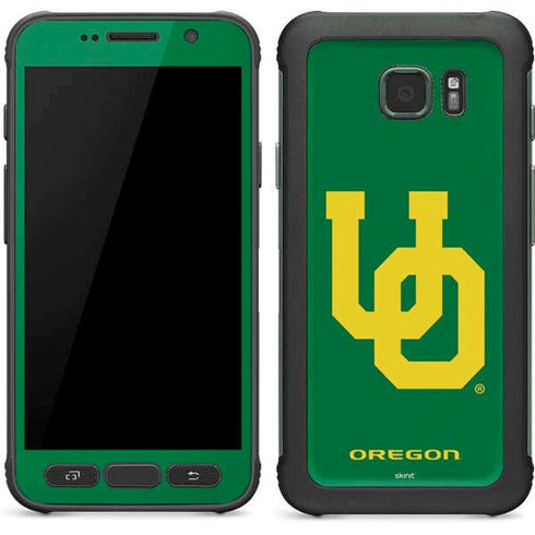 University of Oregon UO on Green Galaxy S7 Active Skin