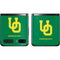 University of Oregon UO on Green Galaxy Z Flip Skin