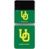 University of Oregon UO on Green Galaxy Z Flip3 5G Skin