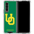 University of Oregon UO on Green Galaxy Z Fold4 5G Clear Case