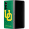University of Oregon UO on Green Galaxy Z Fold4 5G Skin