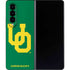 University of Oregon UO on Green Galaxy Z Fold4 5G Skin