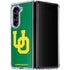 University of Oregon UO on Green Galaxy Z Fold5 5G Clear Case