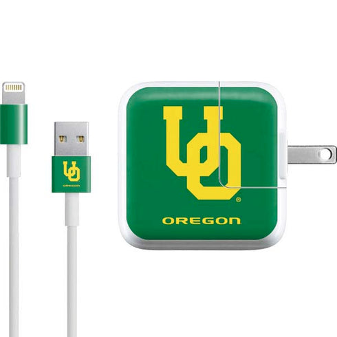 University of Oregon UO on Green iPad Charger (10W USB) Skin
