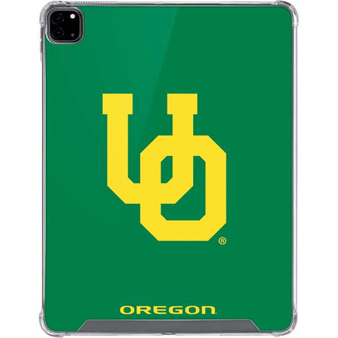 University of Oregon UO on Green iPad Pro 12.9in (2020) Clear Case
