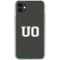 University of Oregon UO on Green iPhone 11 Clear Case