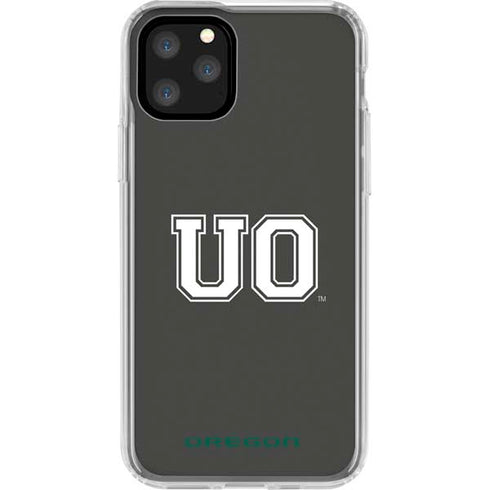 University of Oregon UO on Green iPhone 11 Pro Clear Case