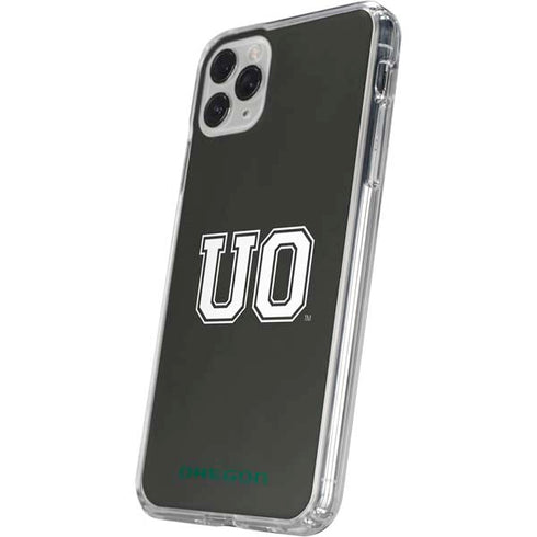 University of Oregon UO on Green iPhone 11 Pro Clear Case