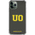 University of Oregon UO on Green iPhone 11 Pro Max Clear Case