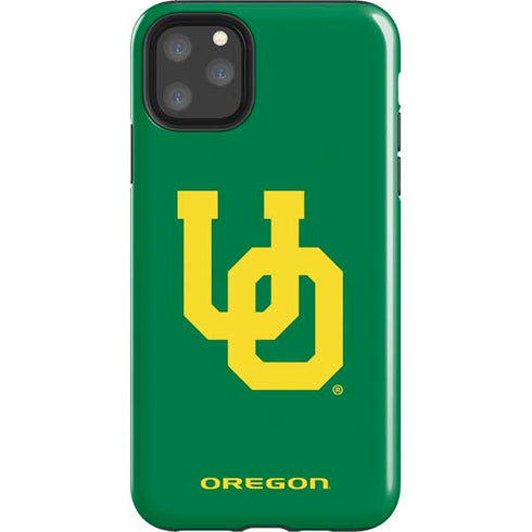 University of Oregon UO on Green iPhone 11 Pro Max Impact Case