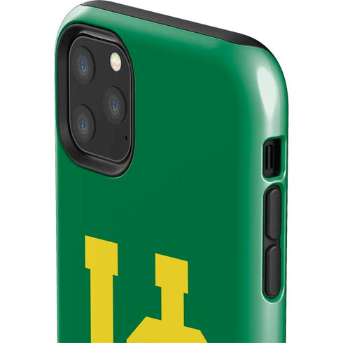 University of Oregon UO on Green iPhone 11 Pro Max Impact Case