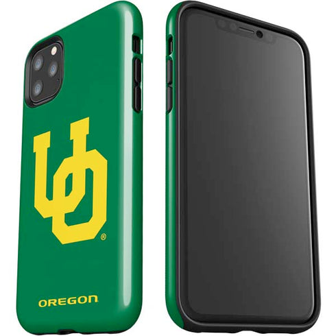 University of Oregon UO on Green iPhone 11 Pro Max Impact Case