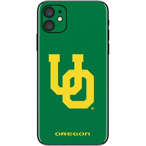 University of Oregon UO on Green iPhone 11 Skin