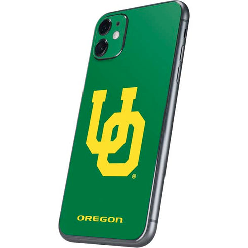 University of Oregon UO on Green iPhone 11 Skin