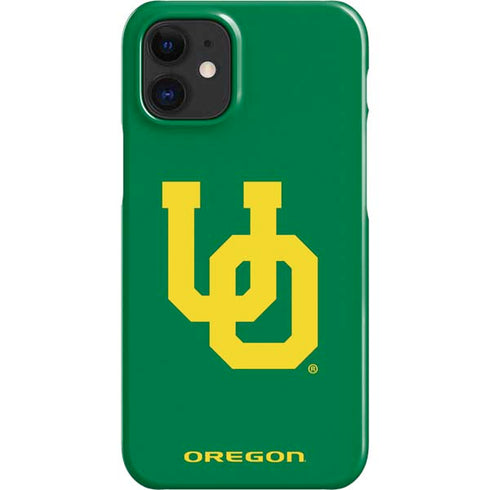 University of Oregon UO on Green iPhone 12 Mini Lite Case
