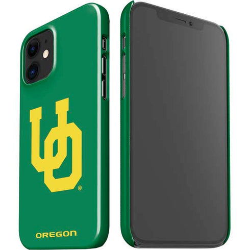 University of Oregon UO on Green iPhone 12 Mini Lite Case