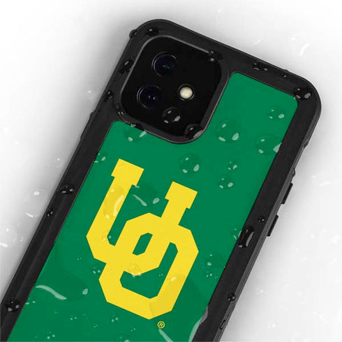University of Oregon UO on Green iPhone 12 Mini Waterproof Case
