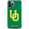University of Oregon UO on Green iPhone 12 Pro Clear Case