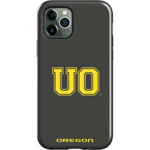 University of Oregon UO on Green iPhone 12 Pro Max Impact Case