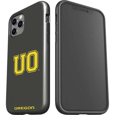University of Oregon UO on Green iPhone 12 Pro Max Impact Case