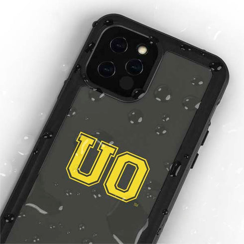 University of Oregon UO on Green iPhone 12 Pro Waterproof Case