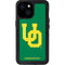 University of Oregon UO on Green iPhone 13 Mini Waterproof Case
