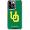University of Oregon UO on Green iPhone 13 Pro Clear Case