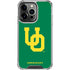 University of Oregon UO on Green iPhone 13 Pro Clear Case