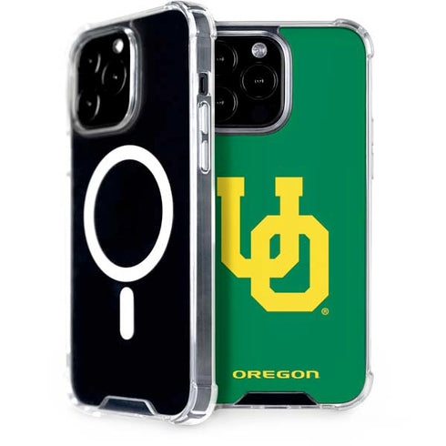 University of Oregon UO on Green iPhone 13 Pro Max MagSafe Case