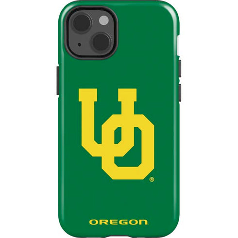 University of Oregon UO on Green iPhone 15 Impact Case