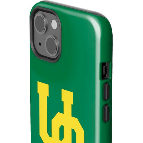 University of Oregon UO on Green iPhone 14 Plus Impact Case