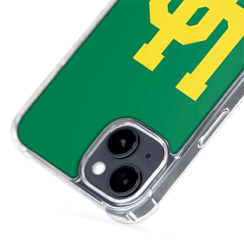 University of Oregon UO on Green iPhone 15 Plus MagSafe Case