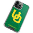 University of Oregon UO on Green iPhone 14 Pro Clear Case
