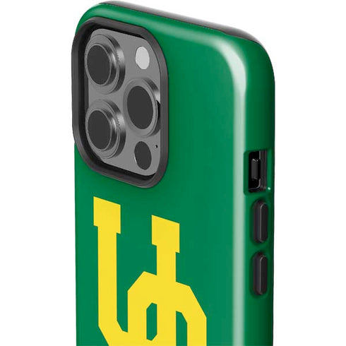 University of Oregon UO on Green iPhone 14 Pro Impact Case