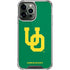 University of Oregon UO on Green iPhone 15 Pro Max Clear Case