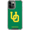 University of Oregon UO on Green iPhone 14 Pro Max Clear Case