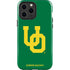 University of Oregon UO on Green iPhone 15 Pro Max Impact Case