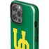 University of Oregon UO on Green iPhone 15 Pro Max Impact Case