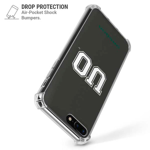 University of Oregon UO on Green iPhone 7/8 Plus Clear Case