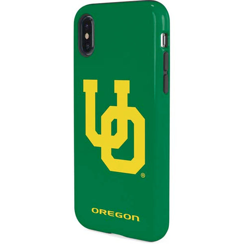University of Oregon UO on Green iPhone X Pro Case