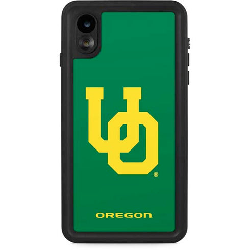 University of Oregon UO on Green iPhone XR Waterproof Case