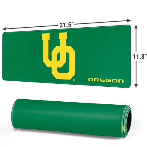 University of Oregon UO on Green Gaming Mouse Pad