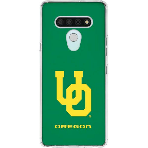 University of Oregon UO on Green LG Stylo 6 Clear Case